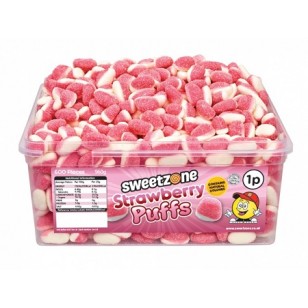 Sweetzone Halal Strawberry Puffs Tub Of 600 Pcs Hmc Sweetzone Halal Strawberry Puffs Tub Of 600 Pcs Hmc